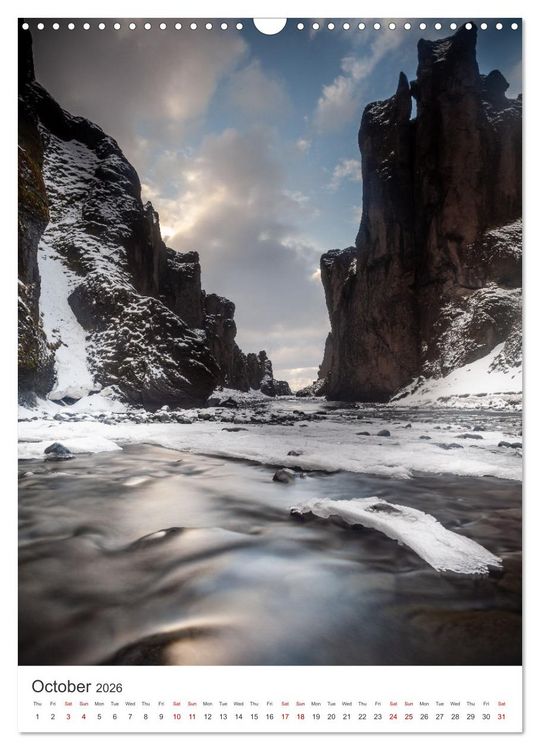 Produktbild: Magic of Iceland - nature photography (Wall Calendar 2026 DIN A3 portrait), CALVENDO 12 Month Wall Calendar