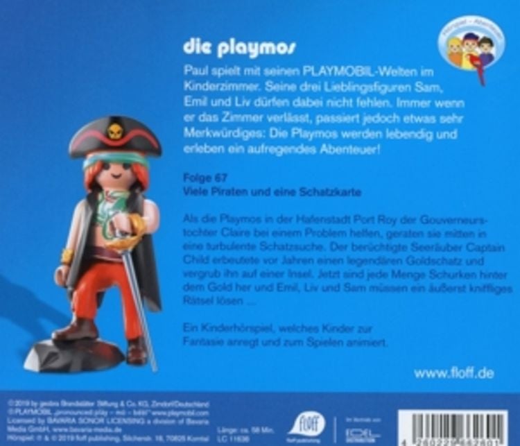 Produktbild: Die Playmos - Das Original Playmobil H&ouml;rspiel, Folge 67: Viele Piraten und eine Schatzkarte