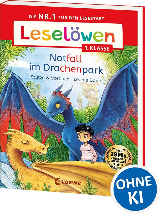 Produktbild: Lesel&ouml;wen 1. Klasse - Notfall im Drachenpark