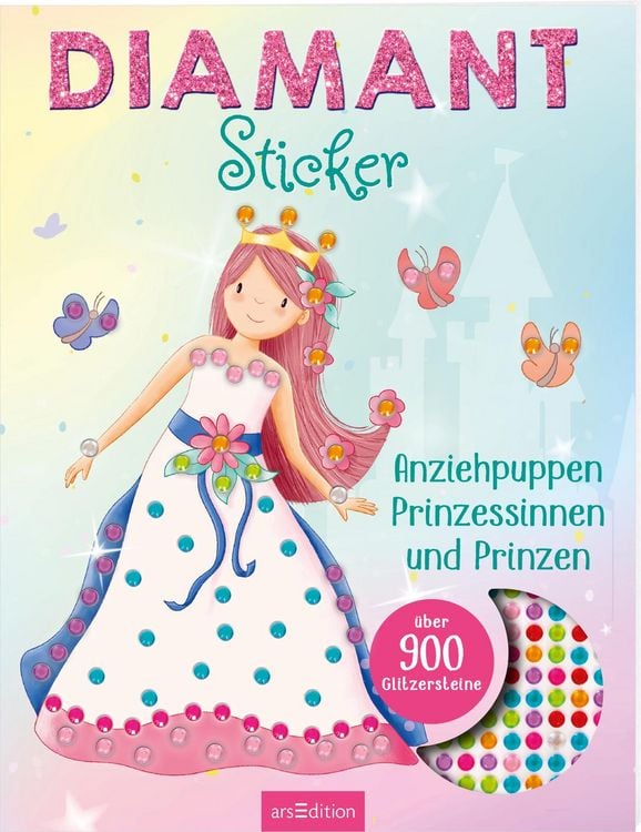 Produktbild: Diamantsticker Anziehpuppen &ndash; Prinzessinnen und Prinzen