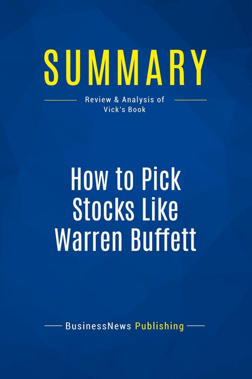 Produktbild: Summary: How to Pick Stocks Like Warren Buffett