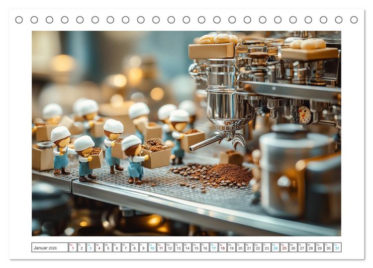 Produktbild: Zauberhafte Miniaturwelt (Tischkalender 2026 DIN A5 quer), CALVENDO Monatskalender