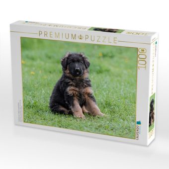 Produktbild: CALVENDO Puzzle Sch&auml;ferhund - Welpe Langstockhaar | 1000 Teile Lege-Gr&ouml;&szlig;e 64x48cm Foto-Puzzle f&uuml;r gl&uuml;ckliche Stunden