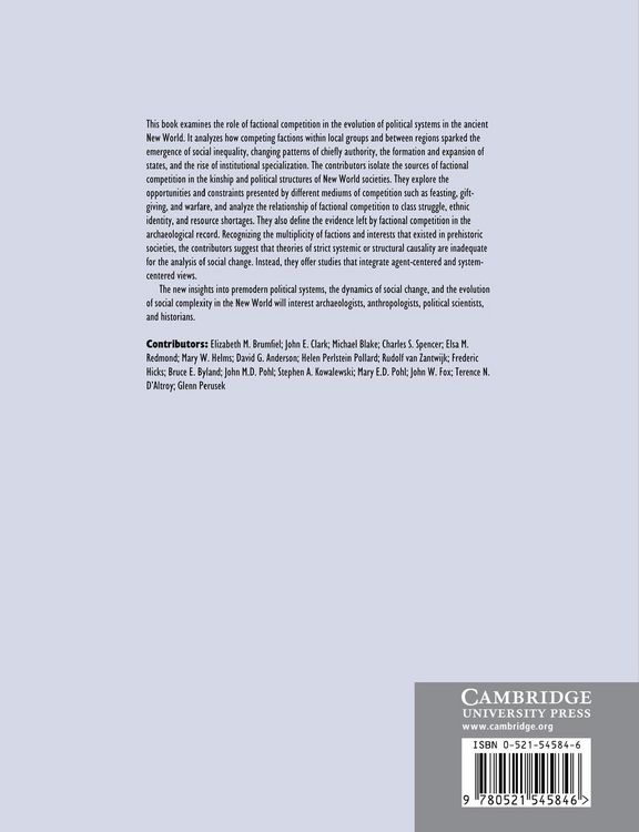 Produktbild: Factional Competition and Political Development in the New World