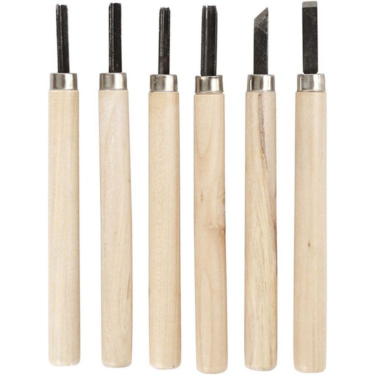 Produktbild: Creativ Company Schnitzwerkzeuge, 6er Set