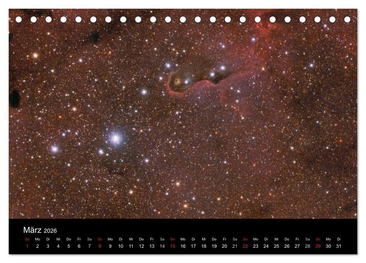 Produktbild: Universum - Eine Reise zu den Sternen (Tischkalender 2026 DIN A5 quer), CALVENDO Monatskalender