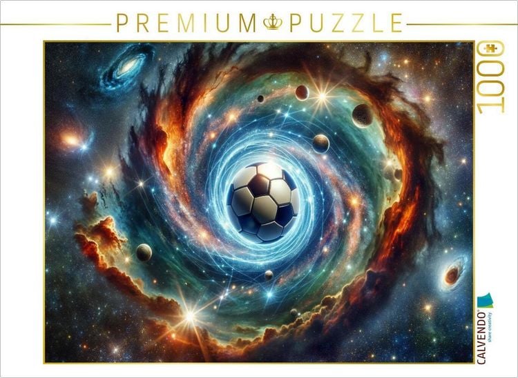 Produktbild: CALVENDO Puzzle Kosmischer Fu&szlig;ball | 1000 Teile Lege-Gr&ouml;&szlig;e 64x48cm Foto-Puzzle f&uuml;r gl&uuml;ckliche Stunden