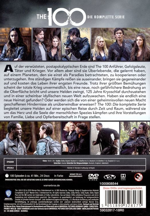 Produktbild: The 100: Die komplette Serie [24 DVDs]