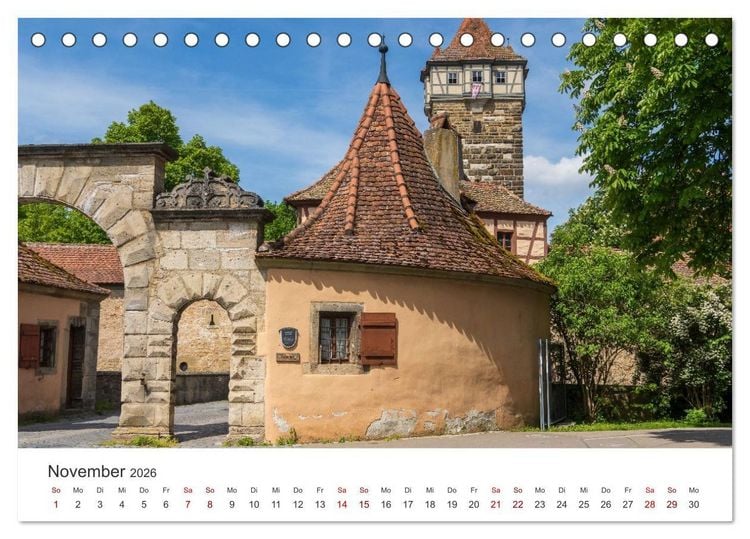Produktbild: Franken - Malerische Orte und Landschaften (Tischkalender 2026 DIN A5 quer), CALVENDO Monatskalender