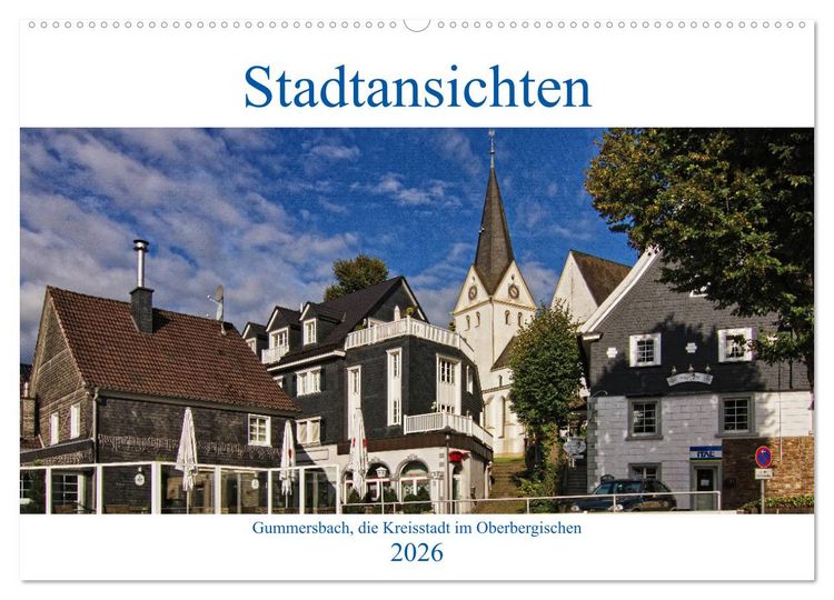 Produktbild: Stadtansichten, Gummersbach (Wandkalender 2026 DIN A2 quer), CALVENDO Monatskalender