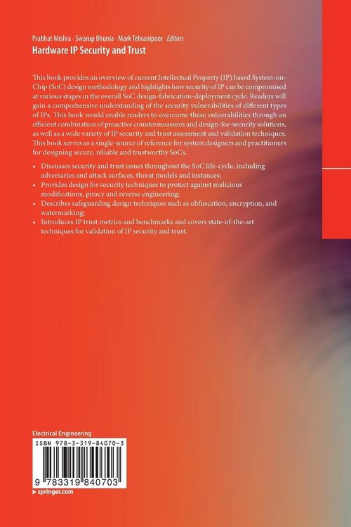 Produktbild: Hardware IP Security and Trust