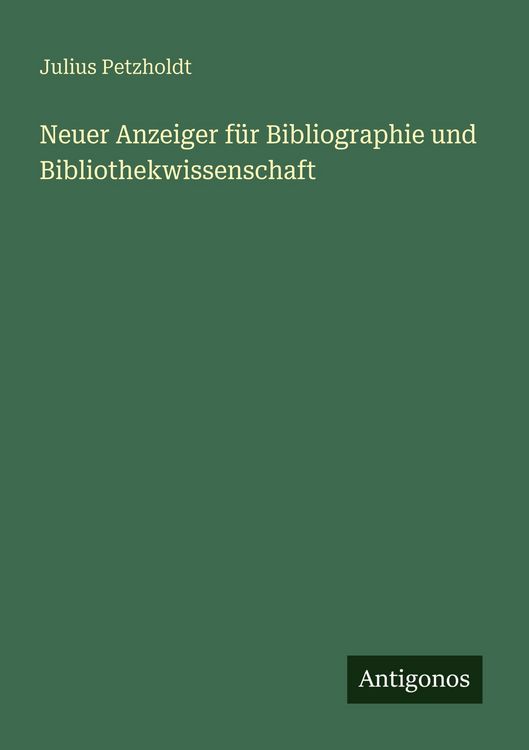 Produktbild: Neuer Anzeiger f&uuml;r Bibliographie und Bibliothekwissenschaft