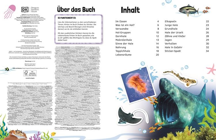 Produktbild: Sticker-Lexikon. Haie