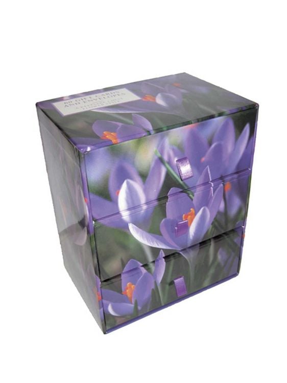 Produktbild: Three-Drawer Card Box 60 Gift Cards and Envelopes: Flower Style