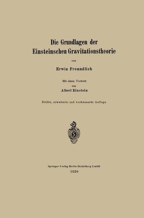 Produktbild: Die Grundlagen der Einsteinschen Gravitationstheorie