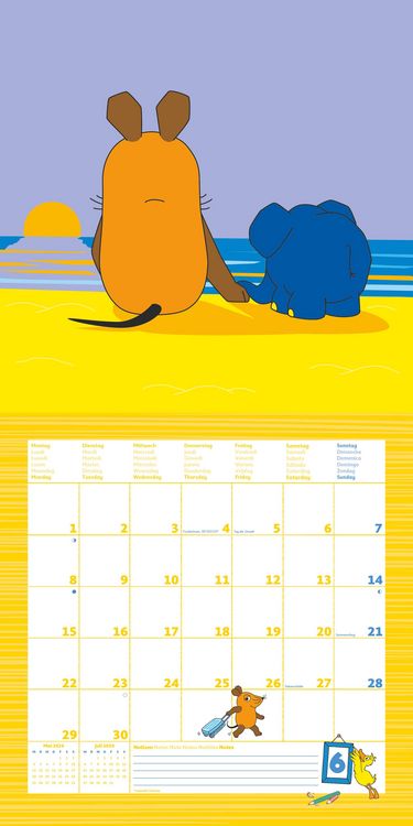 Produktbild: Die Maus 2026 - Broschürenkalender 30x30 cm (30x60 geöffnet) - Kalender mit Plat