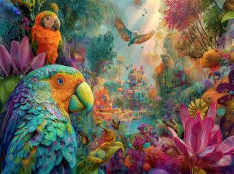 Produktbild: CALVENDO Puzzle Dschungel-Zauber | 2000 Teile Lege-Gr&ouml;&szlig;e 90x67cm Foto-Puzzle f&uuml;r gl&uuml;ckliche Stunden