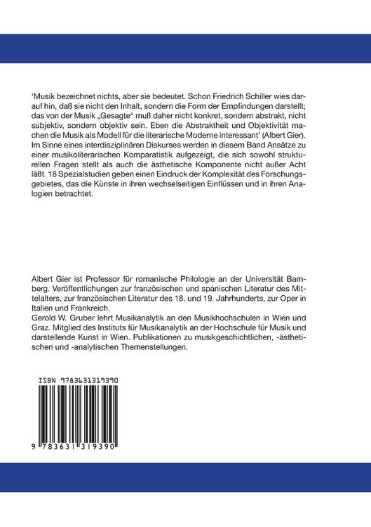 Produktbild: Musik und Literatur