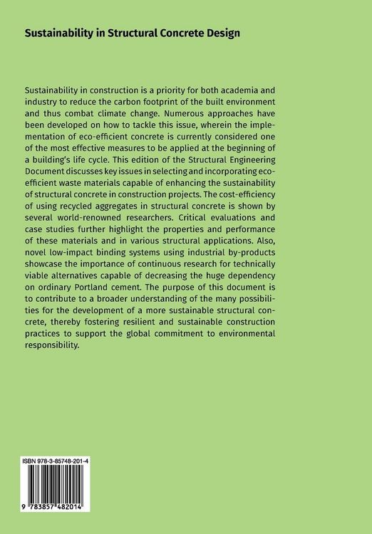 Produktbild: Sustainability in Structural Concrete Design