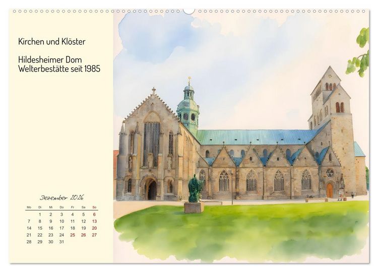 Produktbild: Welterbest&auml;tten Deutschlands (Wandkalender 2026 DIN A2 quer), CALVENDO Monatskalender
