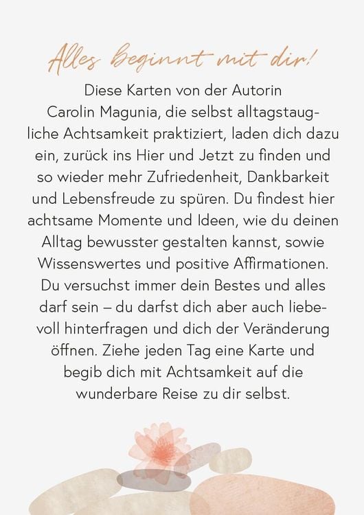 Achtsamkeit liegt in dir