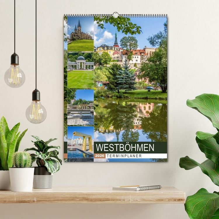 Produktbild: WESTB&Ouml;HMEN Terminplaner (Wandkalender 2026 DIN A2 hoch), CALVENDO Monatskalender