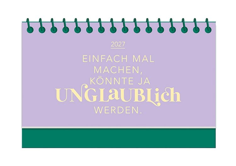 Produktbild: Mini-Kalender Colour Up 2027 Einfach mal machen