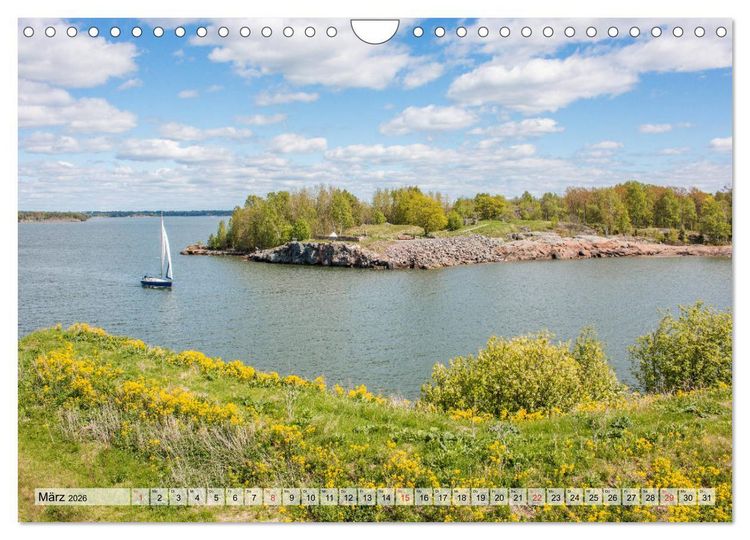 Produktbild: Helsinki - Wundersch&ouml;ne Ostseemetropole (Wandkalender 2026 DIN A4 quer), CALVENDO Monatskalender