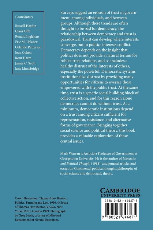 Produktbild: Democracy and Trust