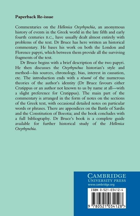 Produktbild: An Historical Commentary on the Hellenica Oxyrhynchia