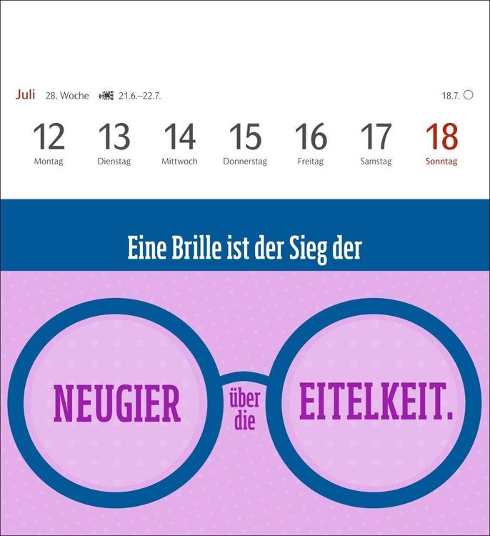 Produktbild: Der fette Vogel bricht den Ast Postkartenkalender 2027 - Wochenkalender - 53 Karten mit frechen Spr&uuml;chen