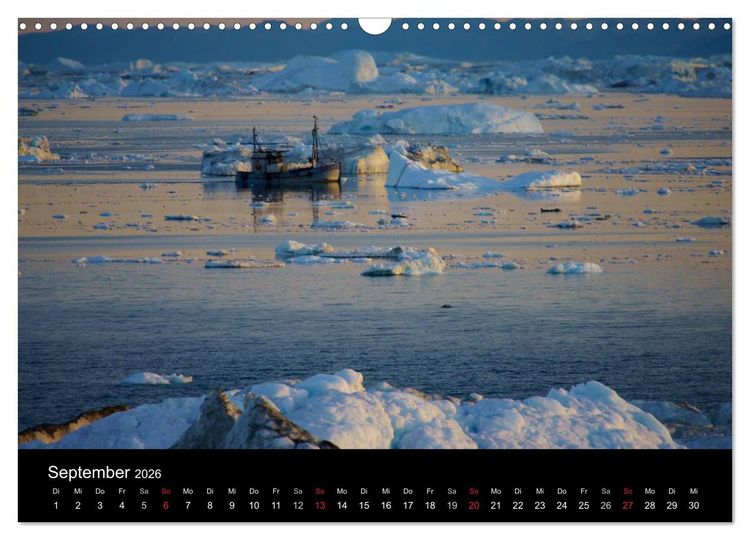 Produktbild: Gr&ouml;nland by Andr&eacute; Poling (Wandkalender 2026 DIN A3 quer), CALVENDO Monatskalender