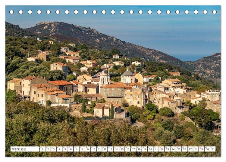 Produktbild: Korsika - Calvi und die Balagne (Tischkalender 2026 DIN A5 quer), CALVENDO Monatskalender