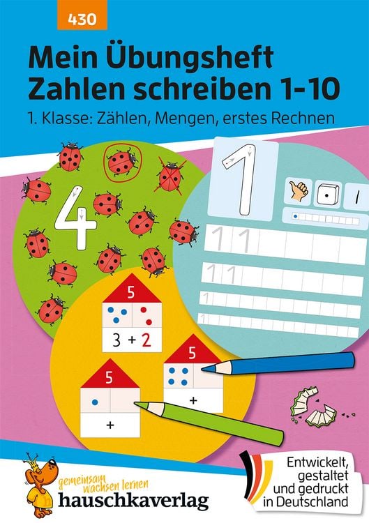 Produktbild: Mein &Uuml;bungsheft Zahlen schreiben 1-10 &ndash; 1. Klasse: Z&auml;hlen, Mengen, erstes Rechnen