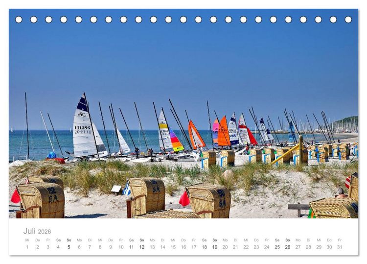 Produktbild: Gr&ouml;mitz - Ostseebad an der Sonnenseite (Tischkalender 2026 DIN A5 quer), CALVENDO Monatskalender