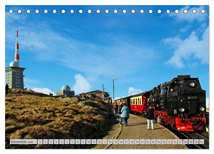 Produktbild: Harzer Dampfmomente (Tischkalender 2026 DIN A5 quer), CALVENDO Monatskalender