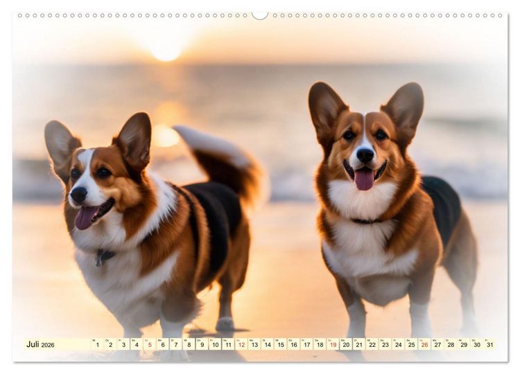 Produktbild: Rasseportraits - Hunde (Wandkalender 2026 DIN A2 quer), CALVENDO Monatskalender