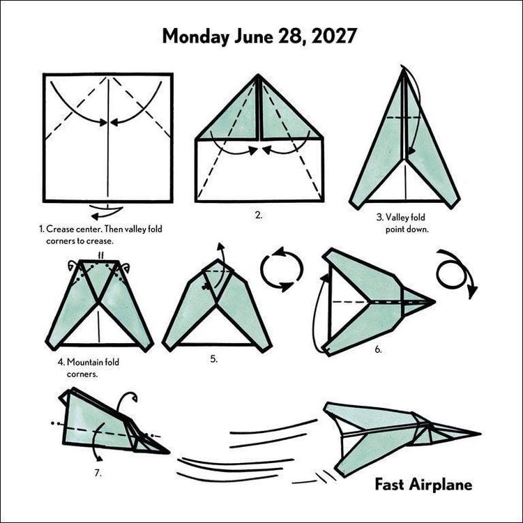 Produktbild: Easy Origami Fold-a-Day &ndash; Origami-Faltvorlage f&uuml;r jeden Tag 2027