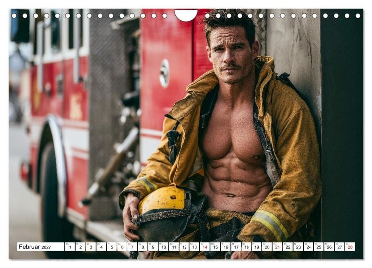 Produktbild: Feuerwehrm&auml;nner - Sexy K&ouml;rper und hei&szlig;e Flammen (Wandkalender 2027 DIN A4 quer), CALVENDO Monatskalender