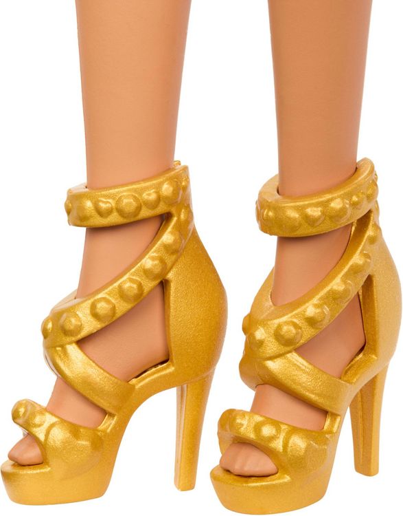Produktbild: Barbie Turniertänzerin-Modepuppe mit braunem Haar und Tanzpokal-Zubehör