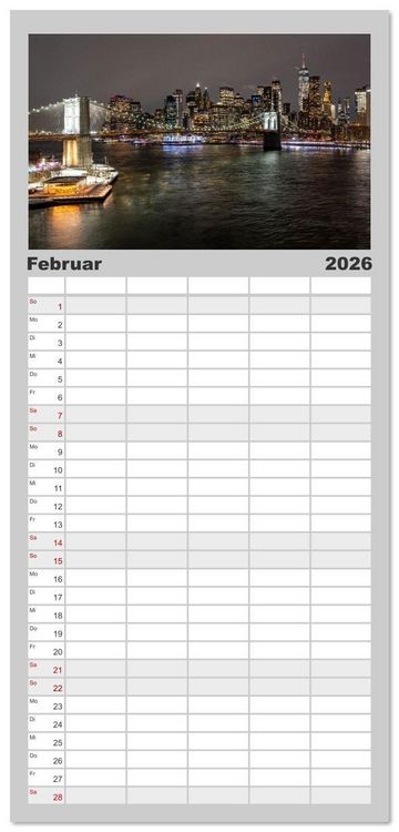 Produktbild: Familienplaner 2026 - Ikonische Br&uuml;cken zwischen Geschichte und Gegenwart mit 5 Spalten (Wandkalender, 21 x 45 cm) CALVENDO