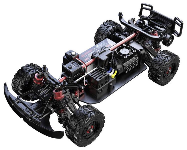 Produktbild: MJX Wei&szlig;-Rot Brushless 1:14 RC Modellauto Elektro Short Course Allradantrieb (4WD) RtR 2,4 GHz Inkl. Akku und Ladeger&auml;t, mit Lichteffekt