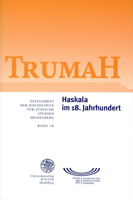 Produktbild: Trumah / Haskala im 18. Jahrhundert