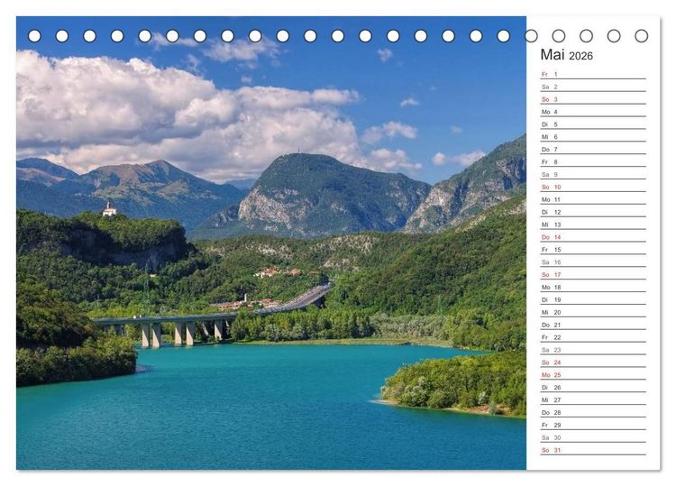 Produktbild: Friaul-Julisch Venetien - zwischen Alpen und Adria (Tischkalender 2026 DIN A5 quer), CALVENDO Monatskalender