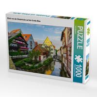 Produktbild: CALVENDO Puzzle Blick von der Blaubr&uuml;cke auf die Gro&szlig;e Blau | 1000 Teile Lege-Gr&ouml;&szlig;e 64x48cm Foto-Puzzle f&uuml;r gl&uuml;ckliche Stunden