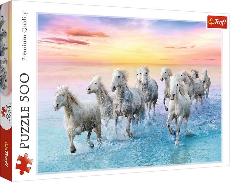 Produktbild: Galoppierende wei&szlig;e Pferde (Puzzle)
