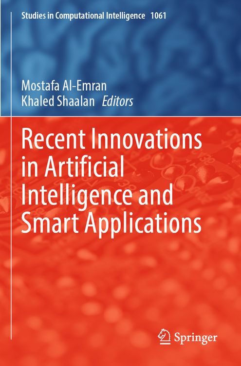 Produktbild: Recent Innovations in Artificial Intelligence and Smart Applications