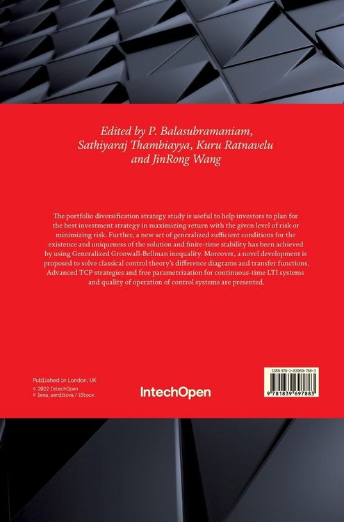Produktbild: Control Systems in Engineering and Optimization Techniques