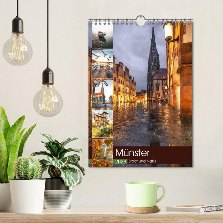 Produktbild: M&uuml;nster - Stadt und Natur (Wandkalender 2026 DIN A4 hoch), CALVENDO Monatskalender