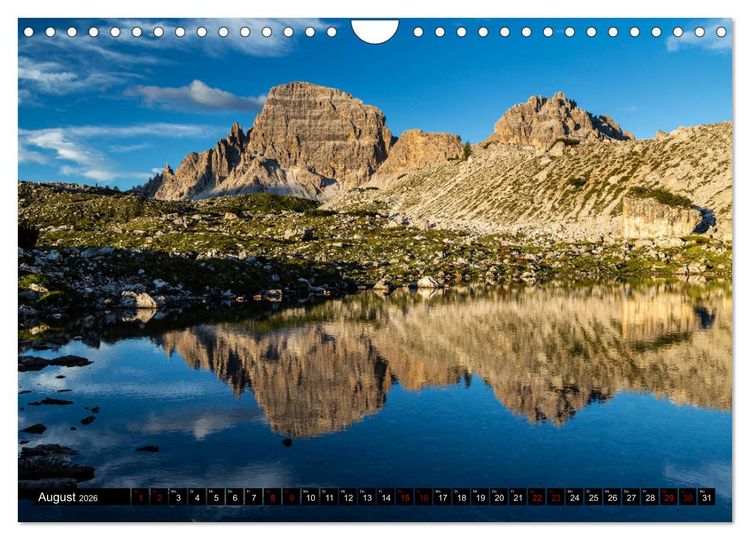 Produktbild: Bergseen in den Dolomiten (Wandkalender 2026 DIN A4 quer), CALVENDO Monatskalender